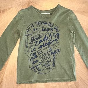 Green Zadig & Voltaire Youth Long Sleeve Shirt (Or Best Offer!!)